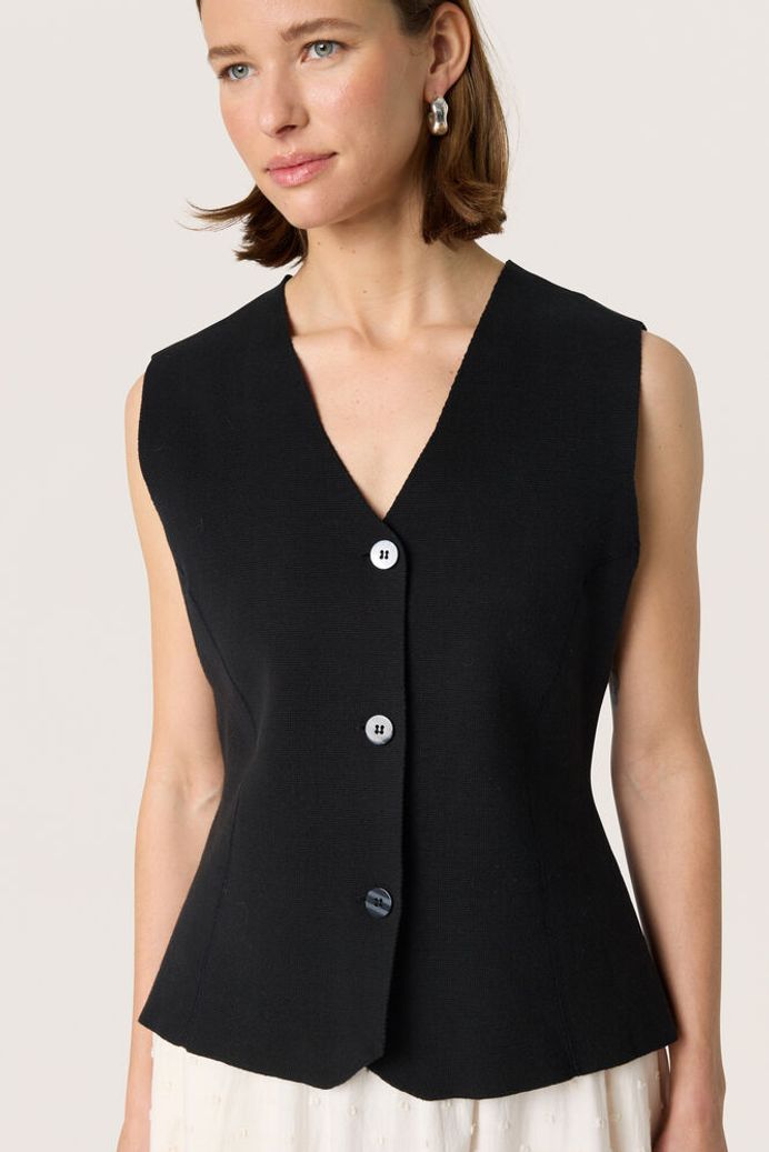 SLHaven Waistcoat - Black