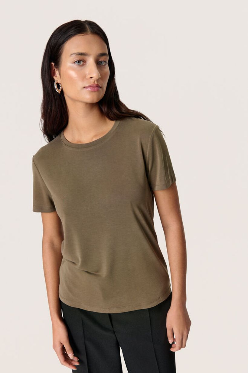 SLColumbine Crew Neck T- Shirt - Tarmac Grey