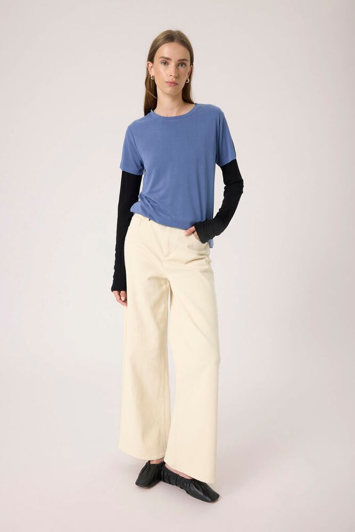 SLColumbine Crew Neck T- Shirt - Bijou Blue