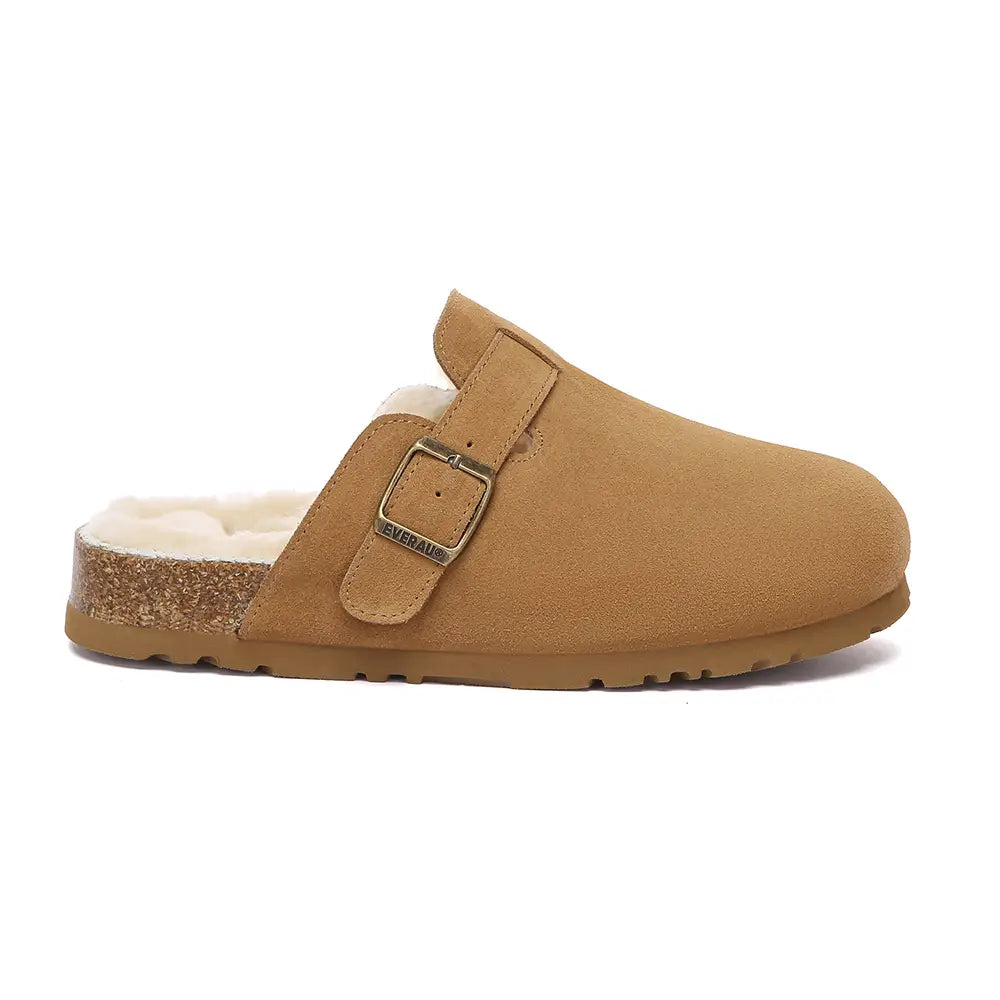 Hazco Sheepskin Clogs - Chestnut