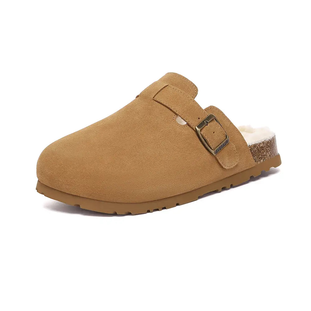 Hazco Sheepskin Clogs - Chestnut
