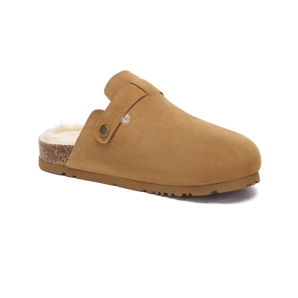 Hazco Sheepskin Clogs - Chestnut