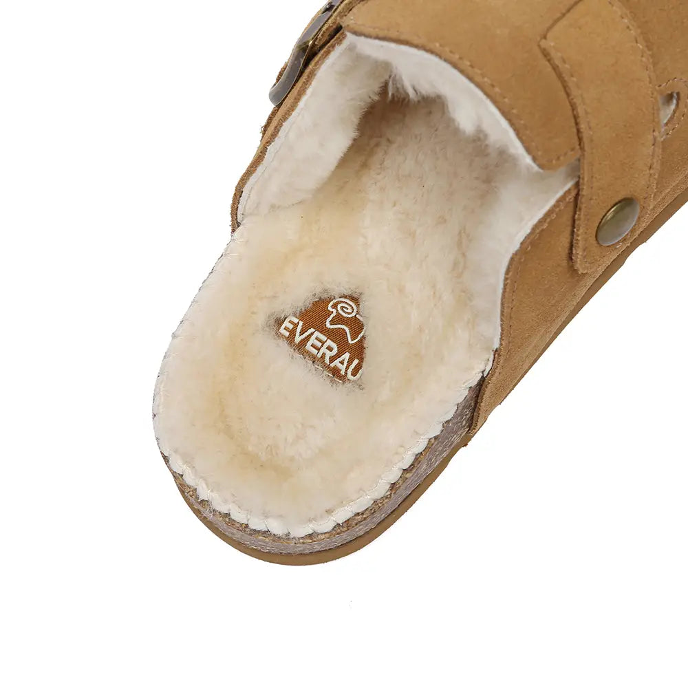 Hazco Sheepskin Clogs - Chestnut