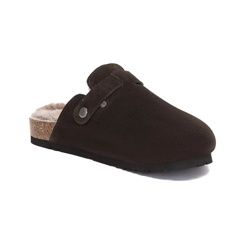 Hazco Sheepskin Clogs - Chocolate