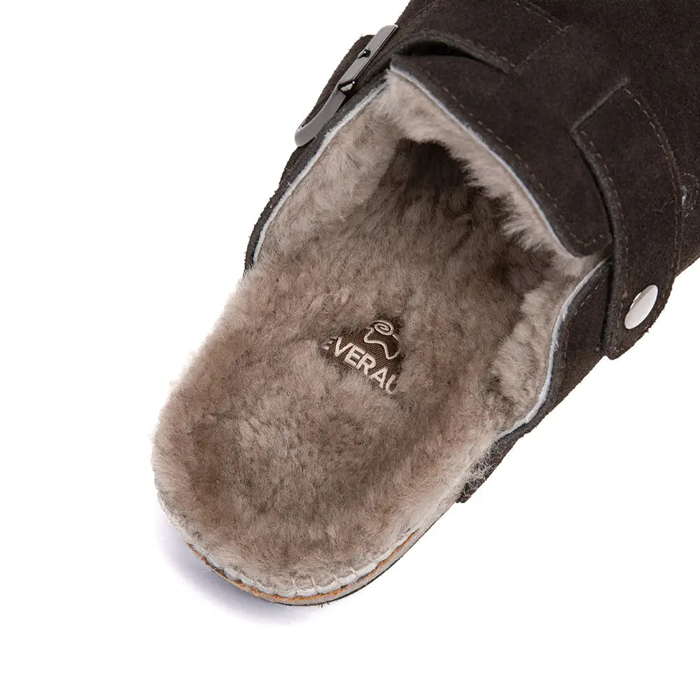 Hazco Sheepskin Clogs - Chocolate