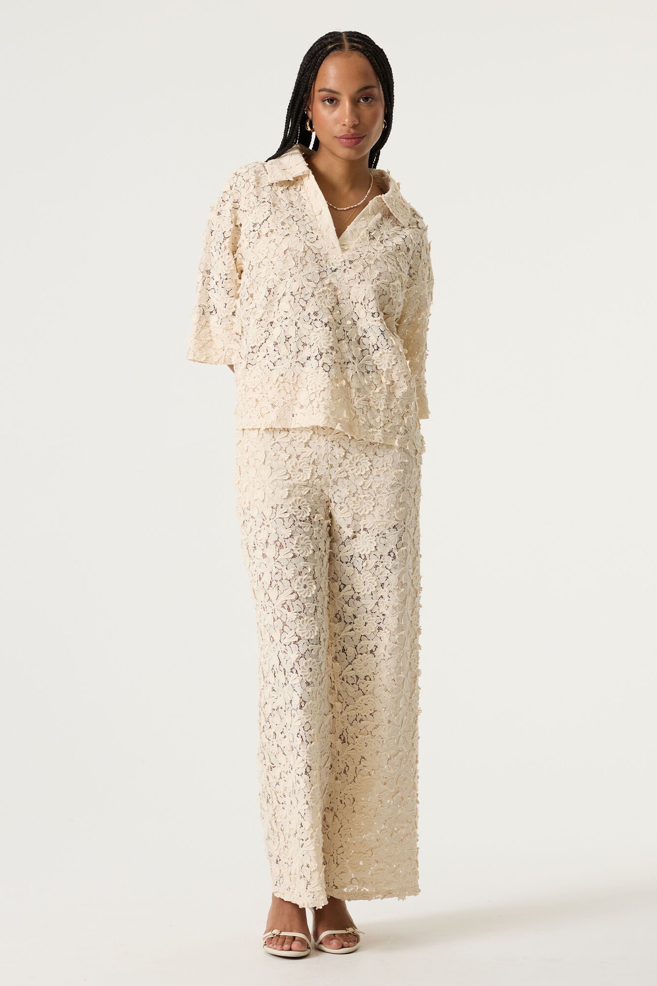 Lace Trousers - Off White