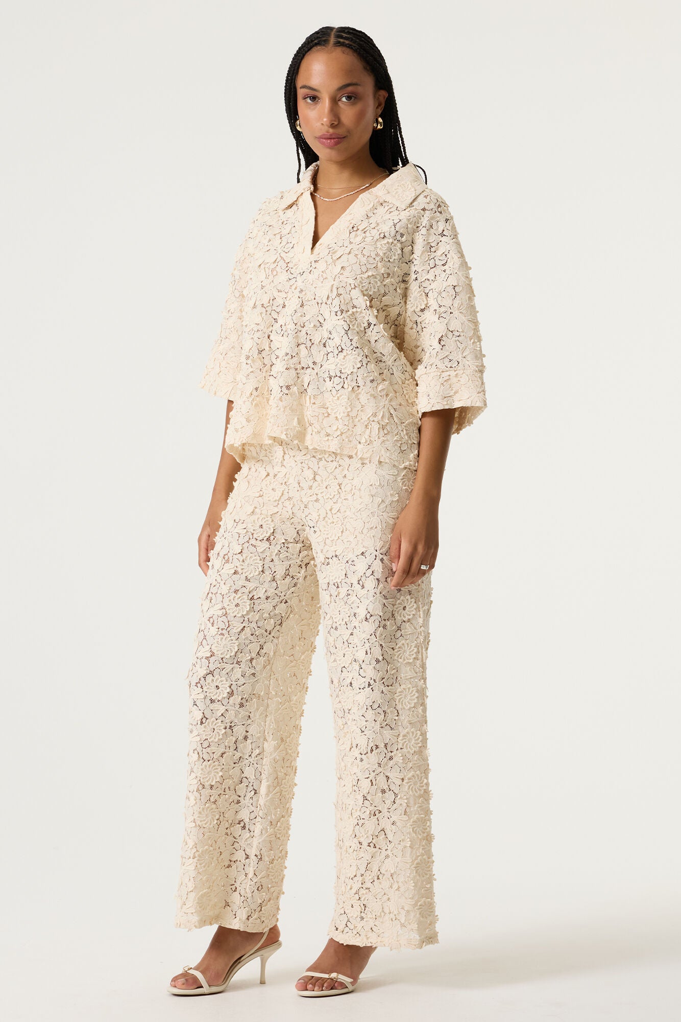 Lace Trousers - Off White