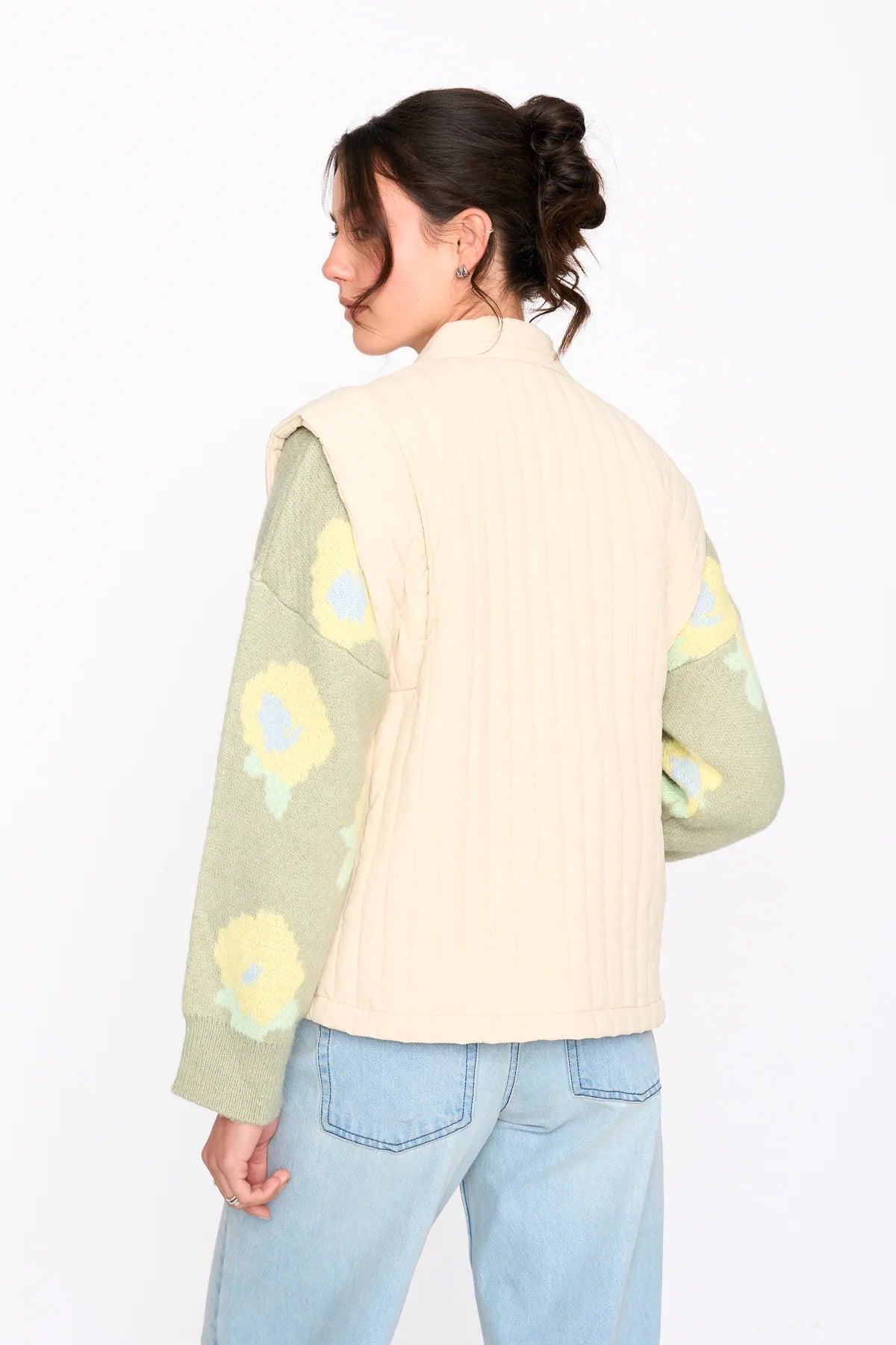Quilted Gilet - Off White