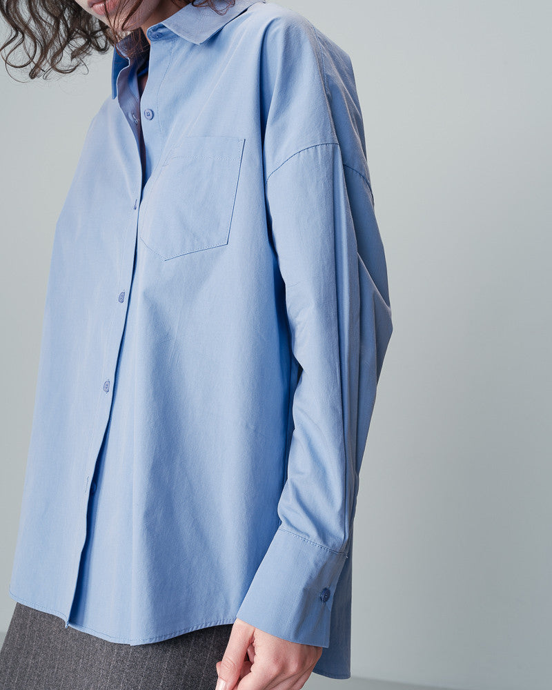 Nesrine Oversized Shirt - Blue