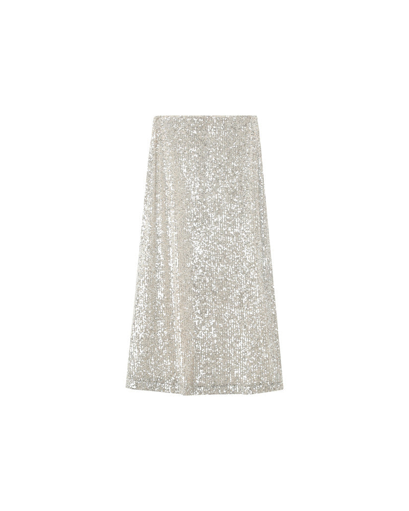 Obsession Sequin Skirt - Silver