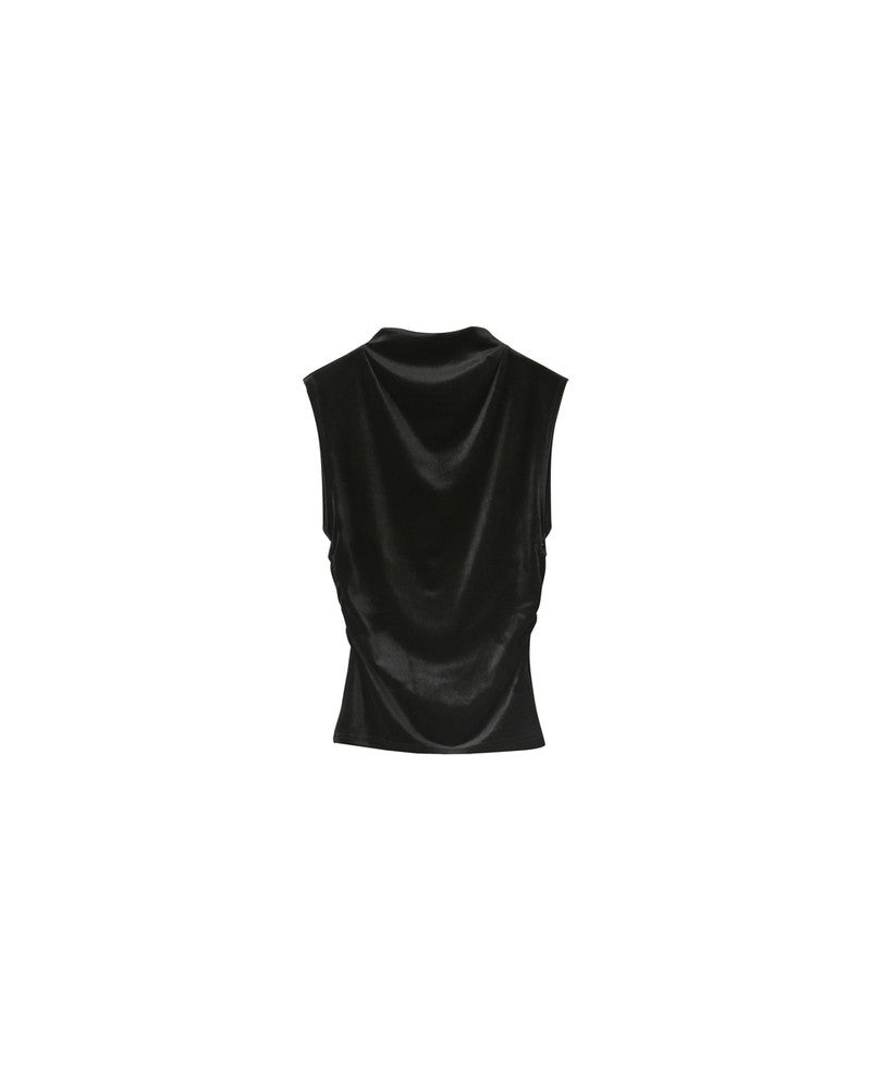 Odessa Velvet Top - Black