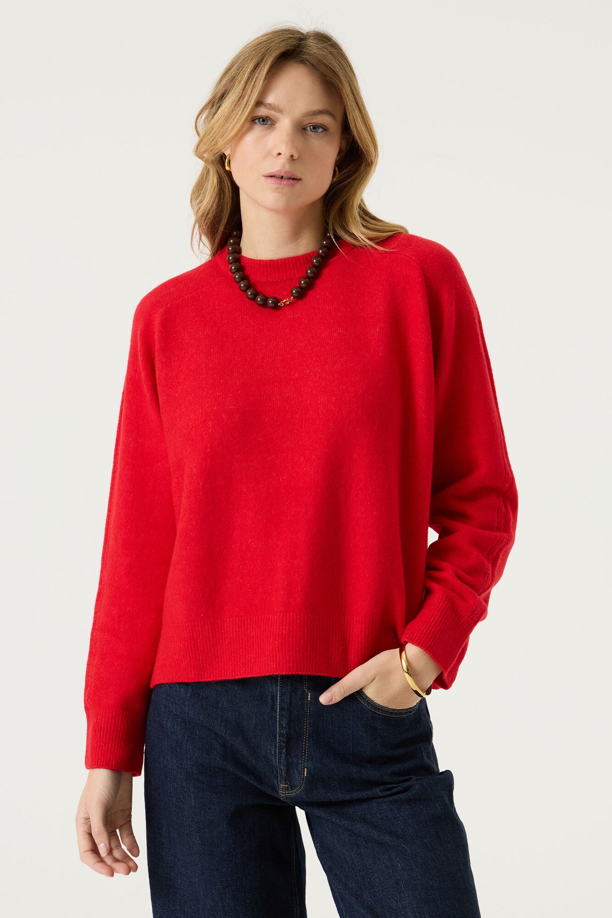 Post Sweater - Red Petal