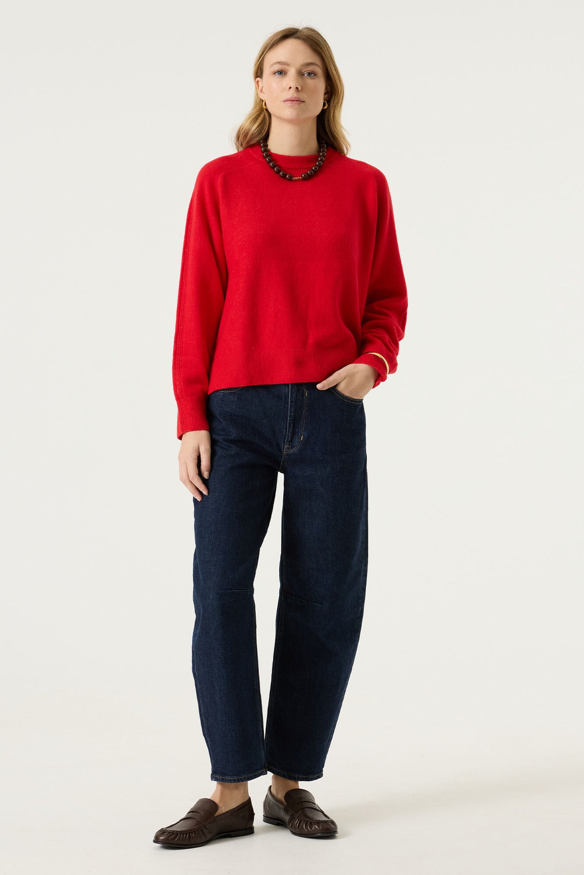 Post Sweater - Red Petal
