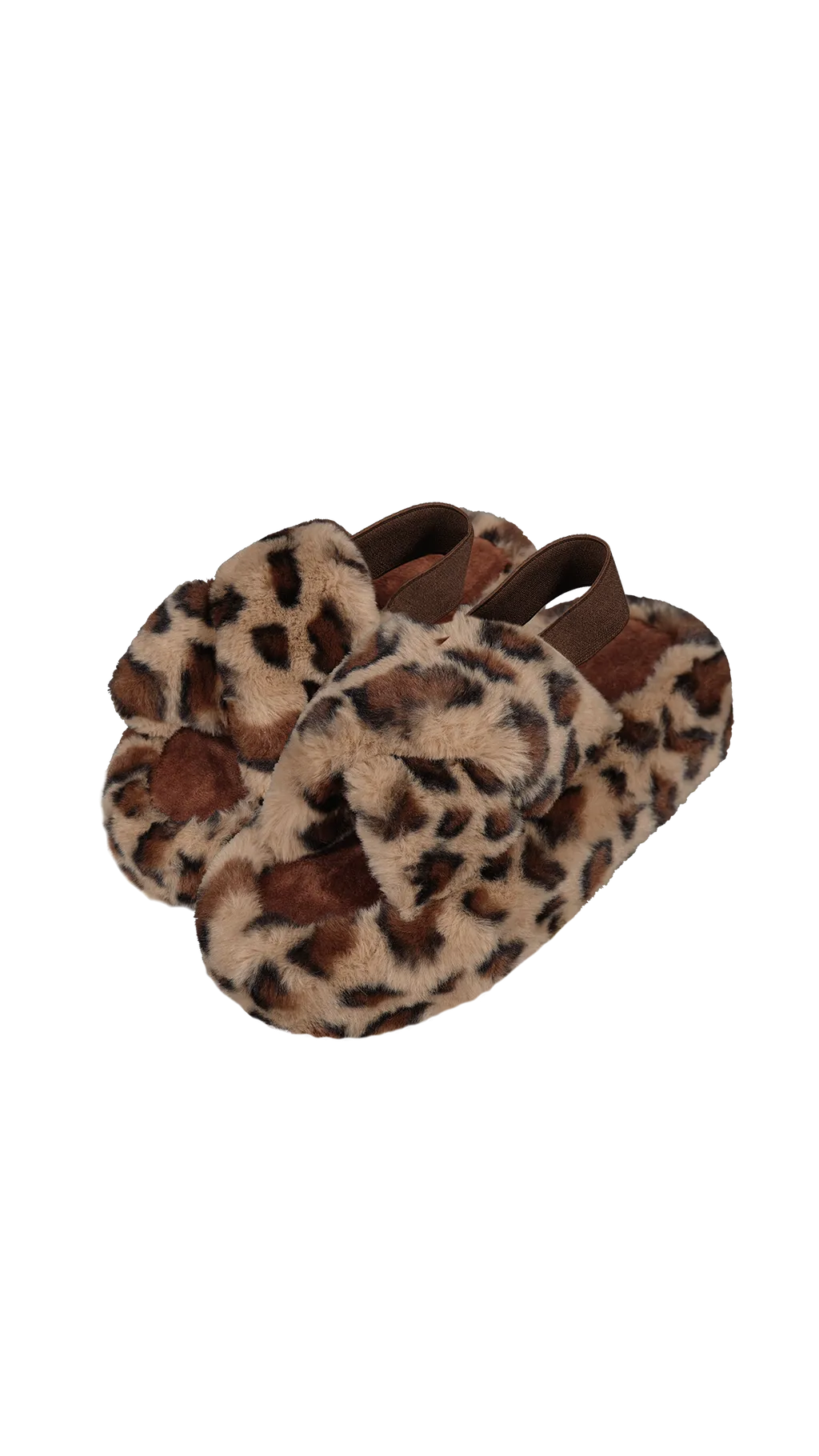 Chicku Slippers - Animal Print Brown